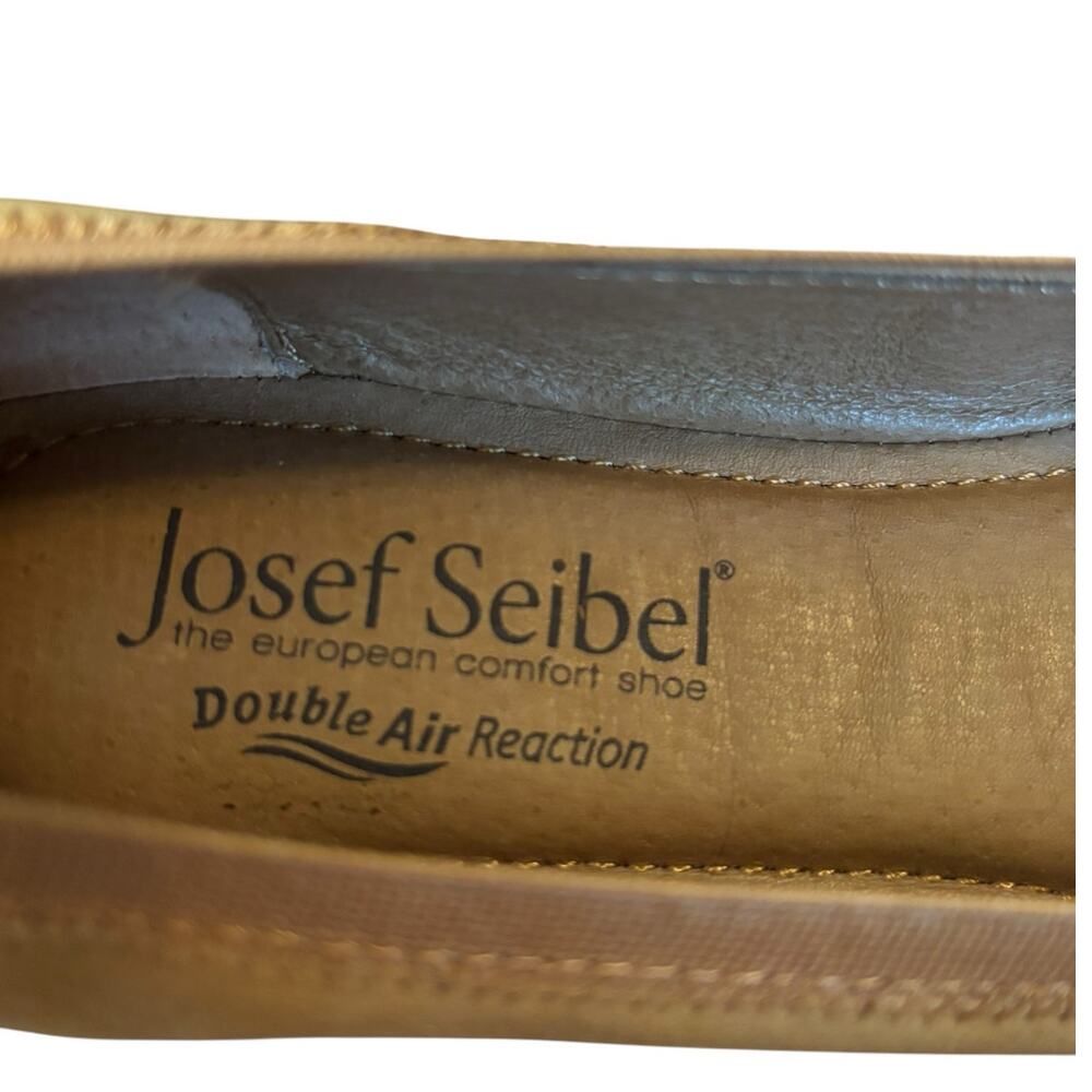 NIB Josef Seibel Leather Tan Ballet Flats Women's Size 36 US 5.5 M German Made - Picture 9 of 10